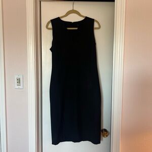 Ann Taylor Elegant Black Sleeveless Midi Dress